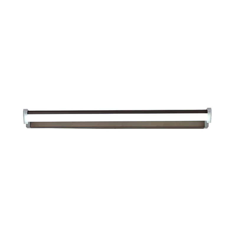 Frendorf | 16"/22.5" Breite Braune Verlängerte Vanity Lichtarmatur Klassische Metall LED Badezimmer Wandleuchte Lampe, Weiß/Warmes Licht