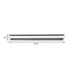Frendorf | 16"/22.5" Breite Braune Verlängerte Vanity Lichtarmatur Klassische Metall LED Badezimmer Wandleuchte Lampe, Weiß/Warmes Licht