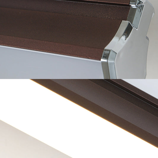 Frendorf | 16"/22.5" Breite Braune Verlängerte Vanity Lichtarmatur Klassische Metall LED Badezimmer Wandleuchte Lampe, Weiß/Warmes Licht