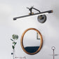 Frendorf | LED Metall Wand Waschtischlampe Einfachheit Schwarz/Antik Messing Lineare Badezimmer Wandbeleuchtung Ideen mit Hirschdesign, 14"/18"/23" B