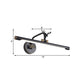 Frendorf | LED Metall Wand Waschtischlampe Einfachheit Schwarz/Antik Messing Lineare Badezimmer Wandbeleuchtung Ideen mit Hirschdesign, 14"/18"/23" B