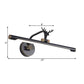 Frendorf | LED Metall Wand Waschtischlampe Einfachheit Schwarz/Antik Messing Lineare Badezimmer Wandbeleuchtung Ideen mit Hirschdesign, 14"/18"/23" B