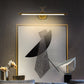 Frendorf | LED Metall Wand Waschtischlampe Einfachheit Schwarz/Antik Messing Lineare Badezimmer Wandbeleuchtung Ideen mit Hirschdesign, 14"/18"/23" B