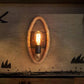 Frendorf | 1-Kop Seil Wandlamp Loftstijl Zwarte Afwerking Ronde/Ovale Gang Metaal Wandmontage Verlichting met Blootgestelde Gloeilamp