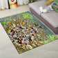 Multi-Color Moderner Teppich Polyester Digital Grafik Teppich Antirutsch Rücken Haustierfreundlicher Waschbarer Teppich für das Gästezimmer