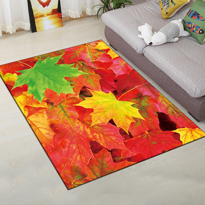 Multi-Color Moderner Teppich Polyester Digital Grafik Teppich Antirutsch Rücken Haustierfreundlicher Waschbarer Teppich für das Gästezimmer