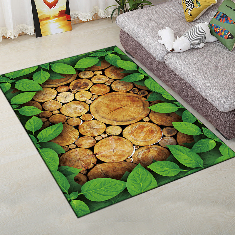 Multi-Color Moderner Teppich Polyester Digital Grafik Teppich Antirutsch Rücken Haustierfreundlicher Waschbarer Teppich für das Gästezimmer