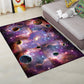 Multi-Color Moderner Teppich Polyester Digital Grafik Teppich Antirutsch Rücken Haustierfreundlicher Waschbarer Teppich für das Gästezimmer