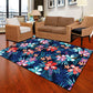 Multi-Color Moderner Teppich Polyester Digital Grafik Teppich Antirutsch Rücken Haustierfreundlicher Waschbarer Teppich für das Gästezimmer