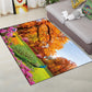 Multi-Color Moderner Teppich Polyester Digital Grafik Teppich Antirutsch Rücken Haustierfreundlicher Waschbarer Teppich für das Gästezimmer