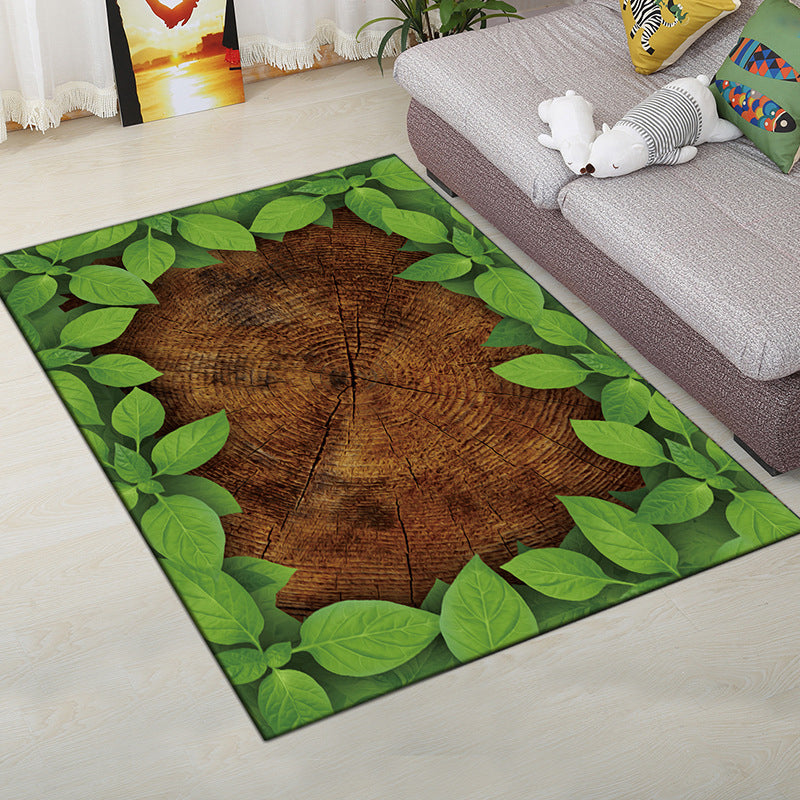 Multi-Color Moderner Teppich Polyester Digital Grafik Teppich Antirutsch Rücken Haustierfreundlicher Waschbarer Teppich für das Gästezimmer