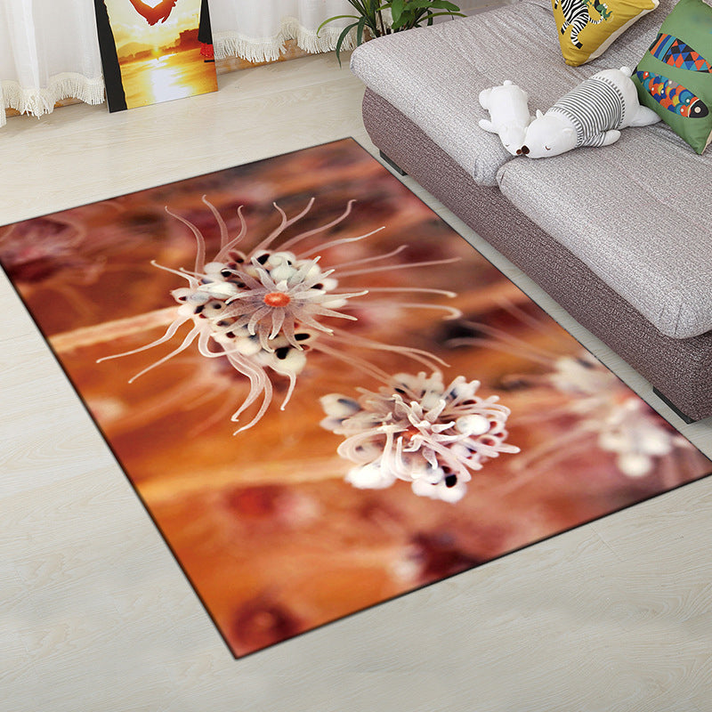 Multi-Color Moderner Teppich Polyester Digital Grafik Teppich Antirutsch Rücken Haustierfreundlicher Waschbarer Teppich für das Gästezimmer