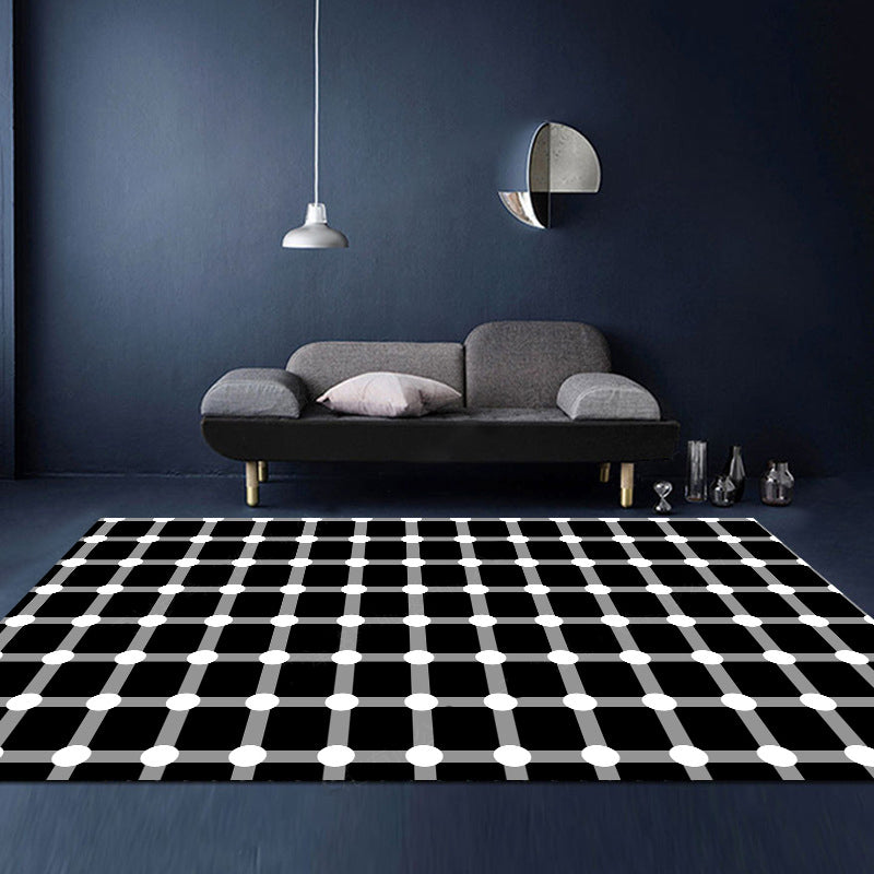 Frendorf | Ongewone Visuele Bedrog Tapijt Zwart en Wit Moderne Area Tapijt Polypropyleen Huisdiervriendelijk Machinewasbaar Antislip Tapijt voor Thuis Deco