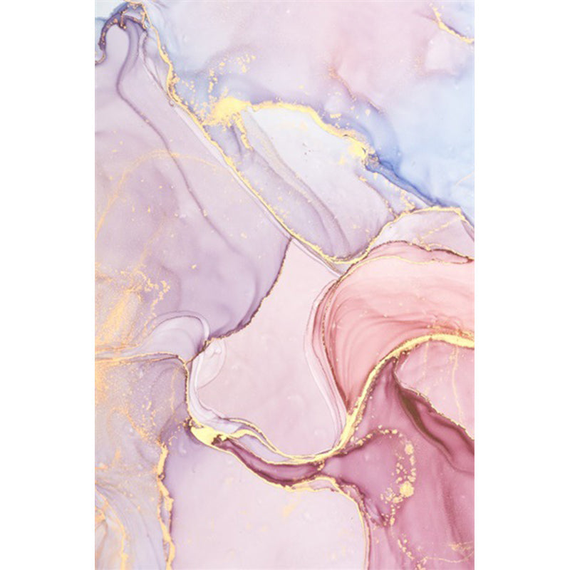 Fancy Aquarell Abstract Teppich Mehrfarbig Moderner Teppich Polyester Fleckenbeständig Rutschfeste Rückseite Waschbarer Teppich für Schlafzimmer