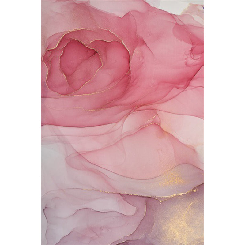 Fancy Aquarell Abstract Teppich Mehrfarbig Moderner Teppich Polyester Fleckenbeständig Rutschfeste Rückseite Waschbarer Teppich für Schlafzimmer