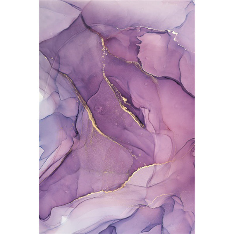 Fancy Aquarell Abstract Teppich Mehrfarbig Moderner Teppich Polyester Fleckenbeständig Rutschfeste Rückseite Waschbarer Teppich für Schlafzimmer