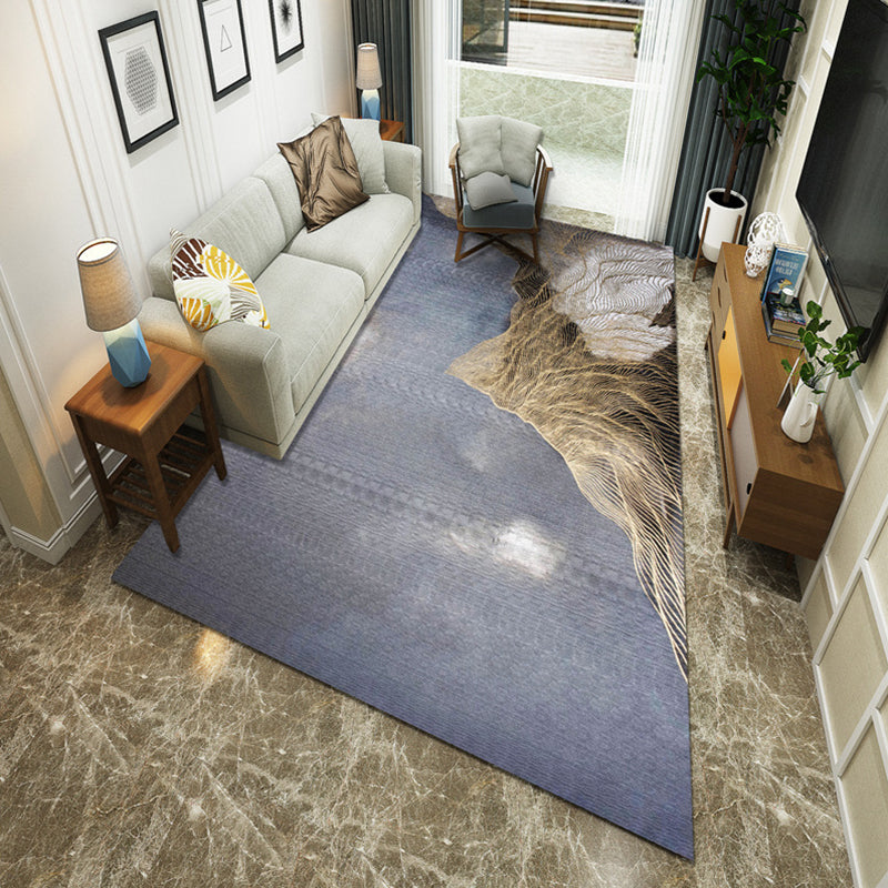 Frendorf | Nieuwe Chinoiserie Area Tapijt Multi Gekleurde Abstracte Golf Tapijt Vlekbestendig Wasbaar Antislip Ondergrond Tapijt voor Lounge