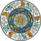 Mehrfarben Folk Art Druck Teppich Polyester Marokkanischer Bereichsteppich Rutschfeste Rückseite Haustierfreundlicher maschinenwaschbarer Teppich für das Gästezimmer