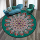 Mehrfarben Folk Art Druck Teppich Polyester Marokkanischer Bereichsteppich Rutschfeste Rückseite Haustierfreundlicher maschinenwaschbarer Teppich für das Gästezimmer
