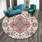 Mehrfarben Folk Art Druck Teppich Polyester Marokkanischer Bereichsteppich Rutschfeste Rückseite Haustierfreundlicher maschinenwaschbarer Teppich für das Gästezimmer