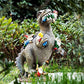 Dinosaurier fressende Gartenzwerg-Statue für Ihre Outdoor-Dekoration