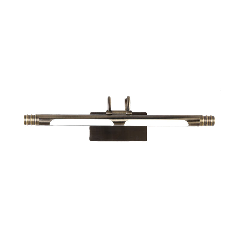 Frendorf | Bronzen Verlengde Wandlamp Klassiek Metaal LED Badkamerscone Lamp in Wit/Warm Licht, 21"/26" B