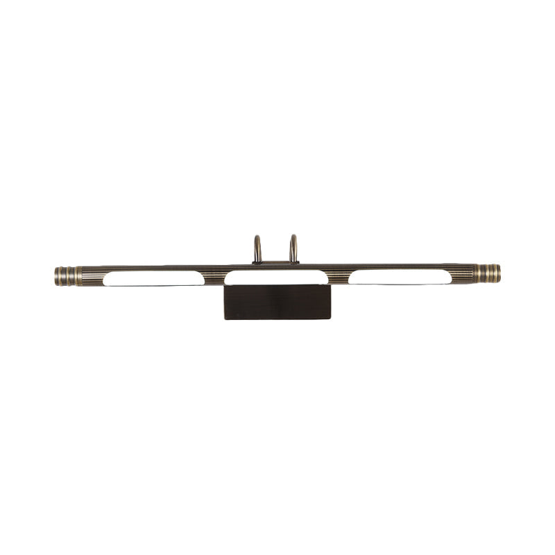 Frendorf | Bronzen Verlengde Wandlamp Klassiek Metaal LED Badkamerscone Lamp in Wit/Warm Licht, 21"/26" B