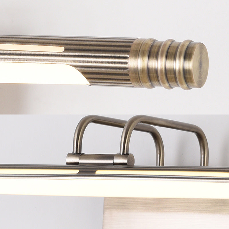 Frendorf | Bronzen Verlengde Wandlamp Klassiek Metaal LED Badkamerscone Lamp in Wit/Warm Licht, 21"/26" B