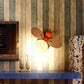 Frendorf | Bijenkorf Kinderslaapkamer Wandlamp Verlichting Metallic Enkel Moderne Wandlamp met Globe Crème Glazen Lampenkap in Geel