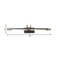 Frendorf | LED Linear Vanity Light Fixture Klassische Bronze Metall Wandleuchte Lampe in Weiß/Warmlicht, 21"/26" B