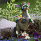 Dinosaurier fressende Gartenzwerg-Statue für Ihre Outdoor-Dekoration