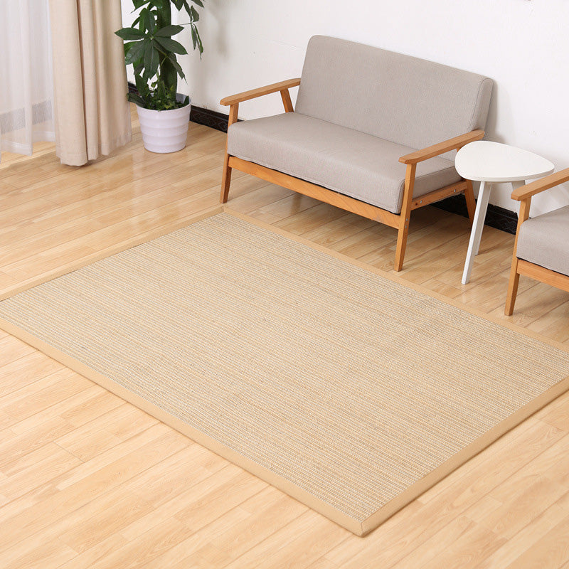 Einfacher mehrfarbiger Teppich aus Jute Lodge maschinenwaschbarer Innenraumteppich mit Rand für das Wohnzimmer