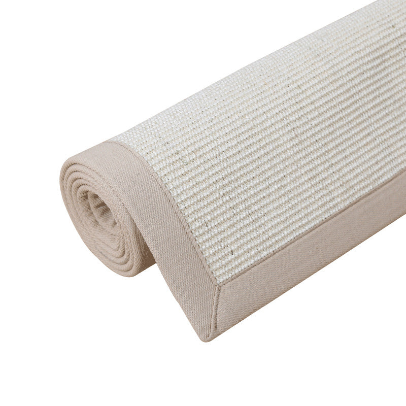 Einfacher mehrfarbiger Teppich aus Jute Lodge maschinenwaschbarer Innenraumteppich mit Rand für das Wohnzimmer
