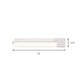 Frendorf | Verstellbare akrylfarbene lineare Wandleuchte Simplicity LED Schwarz/Weiß Wandmontierte Lampe, Warm/Weiß Licht