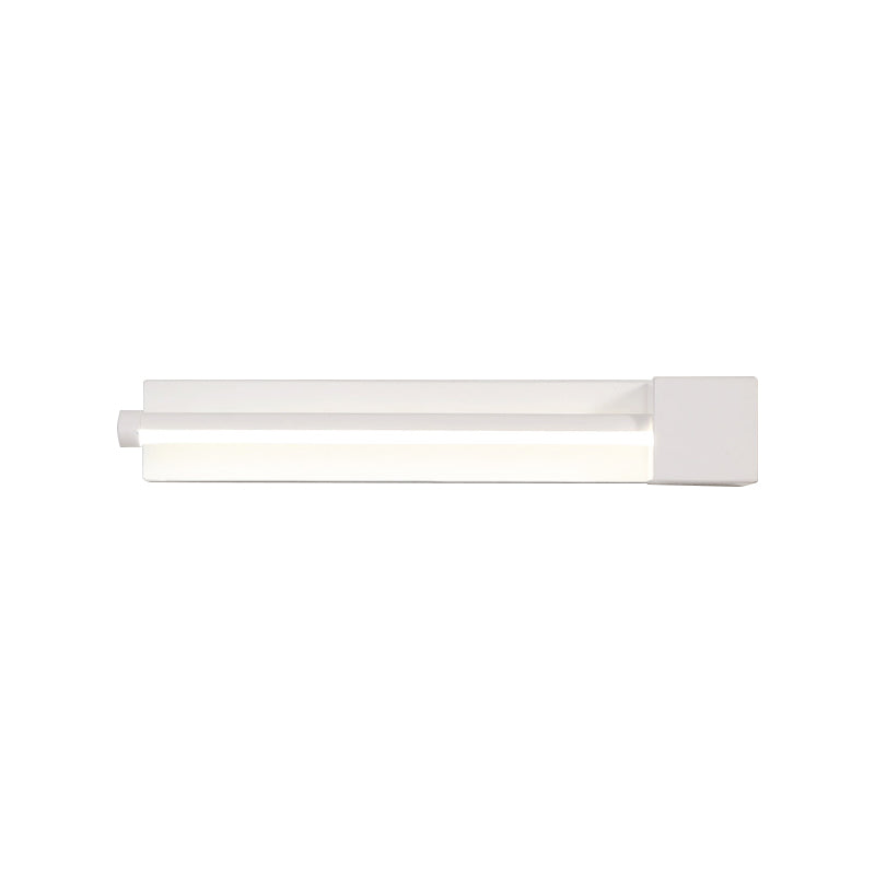 Frendorf | Verstellbare akrylfarbene lineare Wandleuchte Simplicity LED Schwarz/Weiß Wandmontierte Lampe, Warm/Weiß Licht