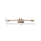 Frendorf | Tube Badezimmer Vanity Licht Klassisch Metall LED Bronze/Messing Wandlampe in Weiß/Warm Licht, 21"/26"/29" B
