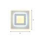Frendorf | Minimalistische Acryl Rond/Vierkant Wandlamp Sfeervolle Energiebesparende LED Witte Wandlamp, Warm/Witte Licht