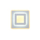 Frendorf | Minimalistische Acryl Rond/Vierkant Wandlamp Sfeervolle Energiebesparende LED Witte Wandlamp, Warm/Witte Licht