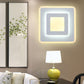 Frendorf | Minimalistische Acryl Rond/Vierkant Wandlamp Sfeervolle Energiebesparende LED Witte Wandlamp, Warm/Witte Licht