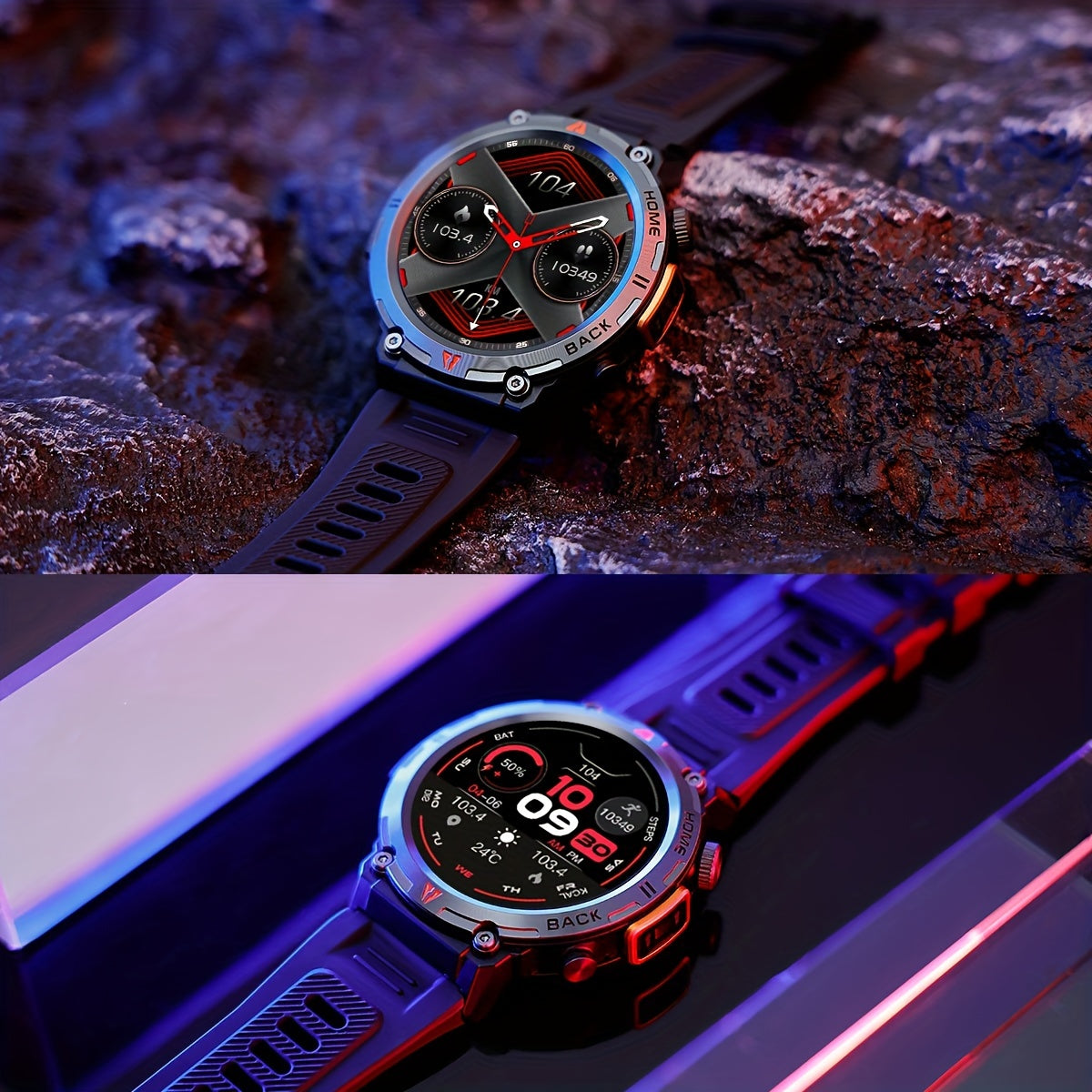 Frendorf | Leo - Taktische LED Fitness Smartwatch
