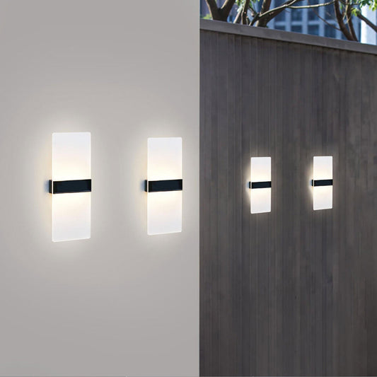 Frendorf | LumaZen Solar LED-Wandlampe | Wetterfest | Solarbetriebene Außenbeleuchtung | Garten- & Terrassen-Deko