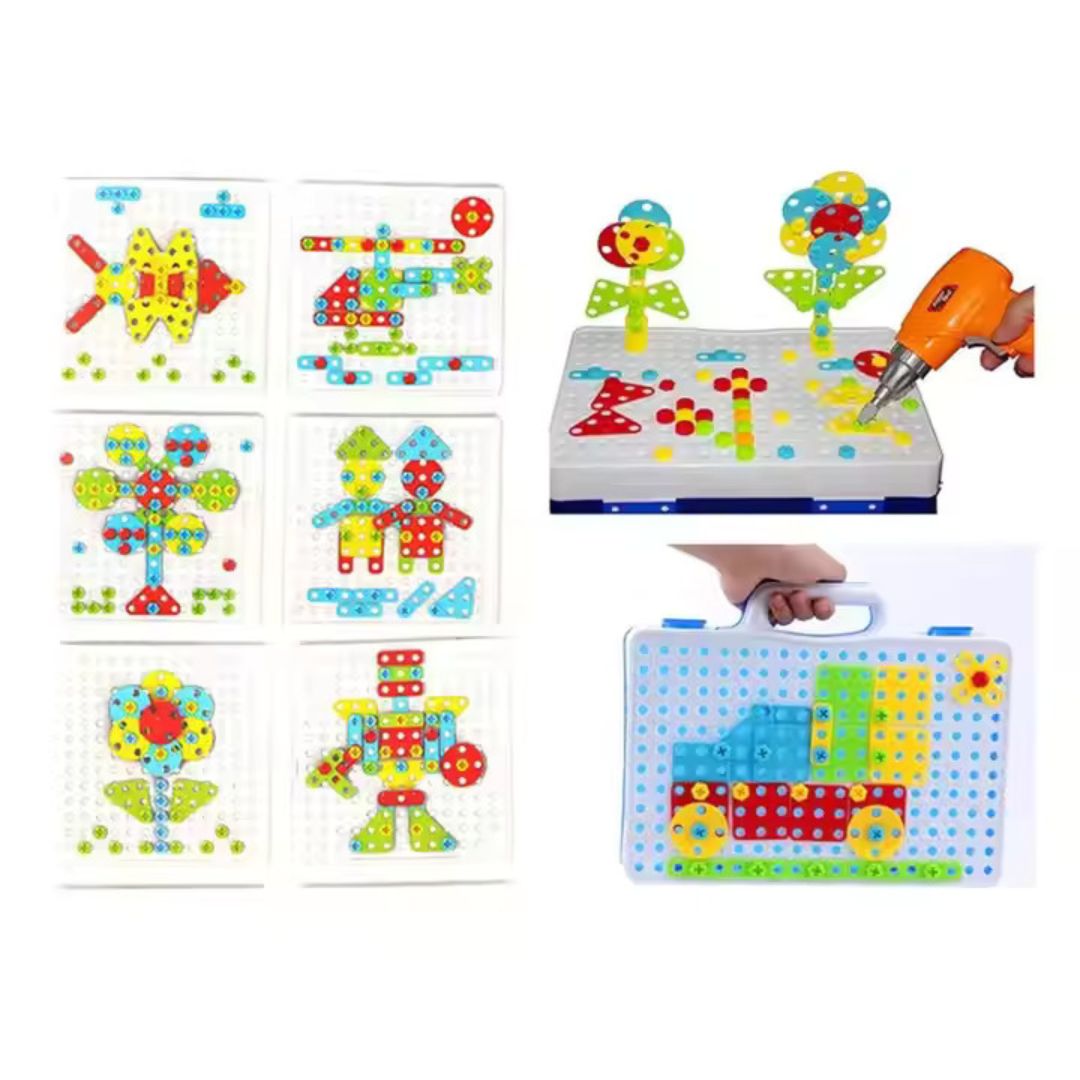 Frendorf | Bausteinschrauben Werkzeugkasten für Kinder