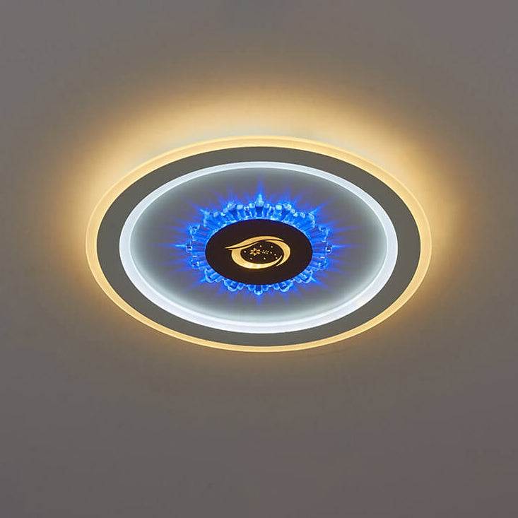 Frendorf | Lumivolt Astra LED Deckenleuchte | Modernes Acryl-Design | Farbwechsel | Dimmbar mit Fernbedienung