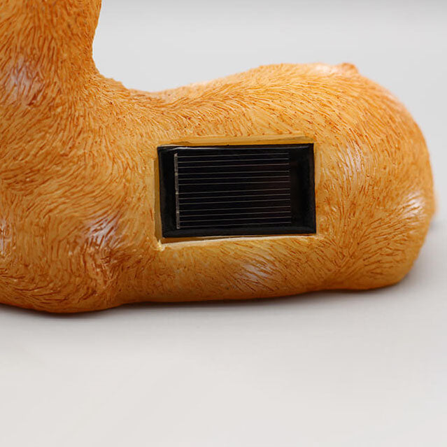 Frendorf | SolarCreato Tierfigur Gartenleuchte | Solarbetrieben & Wasserdicht | Kreative LED Rasen- und Landschaftsbeleuchtung
