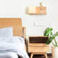 Frendorf | ZenSquare Wandlampe | Japanisches Minimalistisches Design | Holz & Glas | 1-Licht
