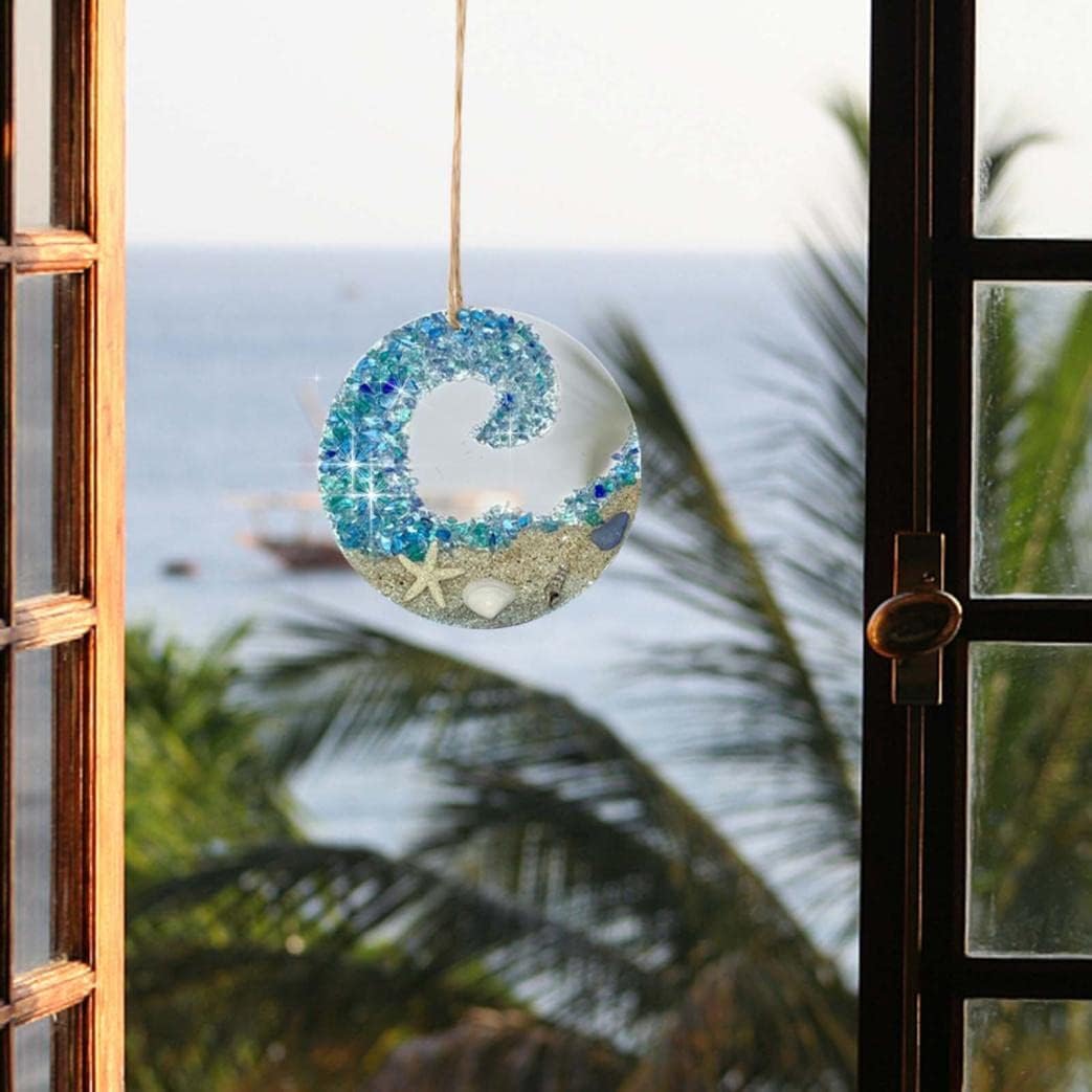 Frendorf | Meeresglas-Sonnenfänger – Ocean Crashing Wave Strandornament
