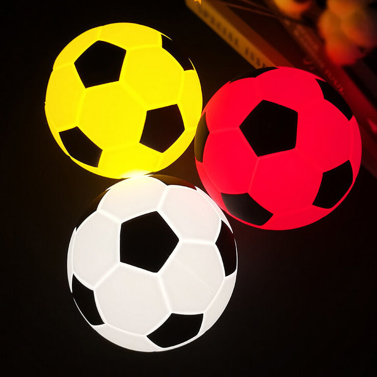 Kreative Fußball Silikon LED Nachtlicht USB Lade Tischlampe