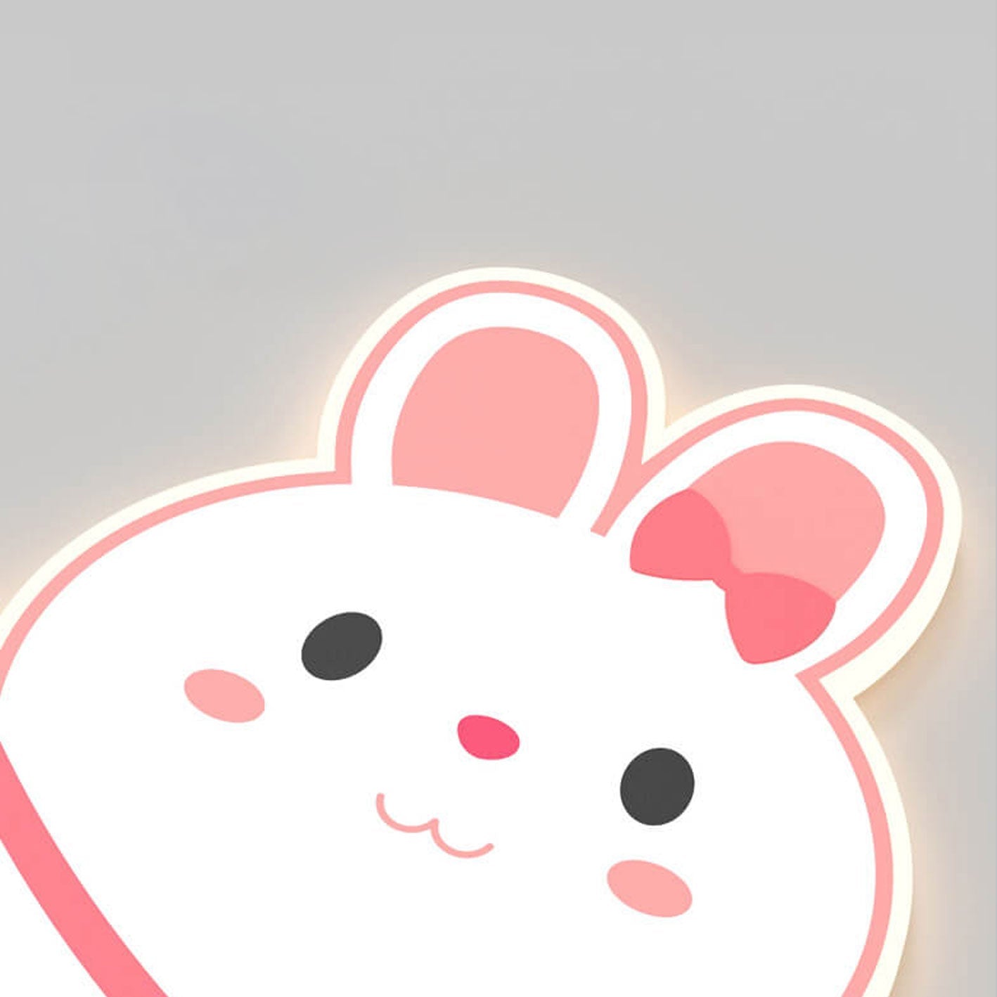 Frendorf | GlowBunny LED Kinder Wandleuchte | Kreatives Design | Einhorn & Hase | Dimmbar & Modern