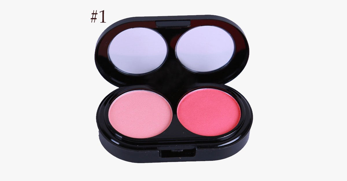 Frendorf | 2 Farben Blush Palette – Bringen Sie einen rosigen pinken Glanz auf Ihre Wangen