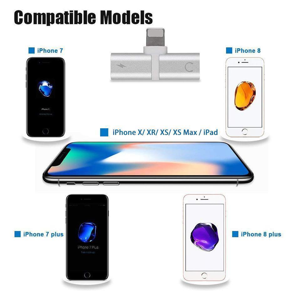 Frendorf | 4 in 1 Earphone Lightning Adapter für iPhone ( 2PCS )